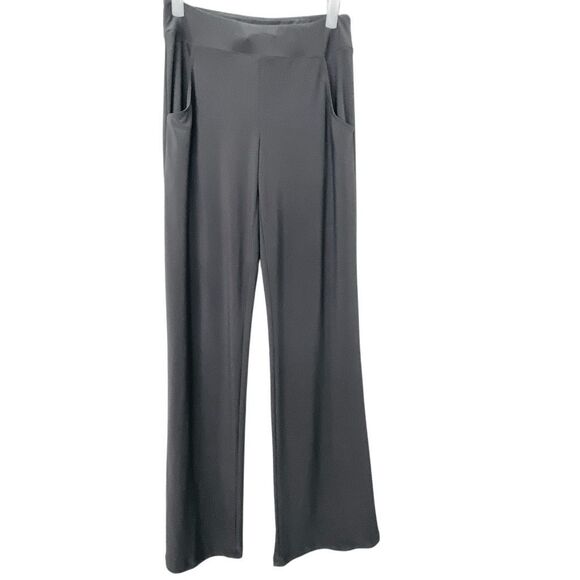 Joseph Ribkoff Elastic Waist Drapey Wide Leg Stretch Pull-on Pants Gray Small - Picture 1 of 4
